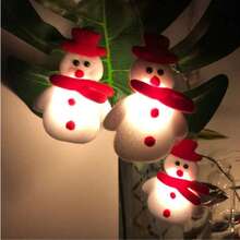 1 Set LED Christmas Snowman Lights, Battery Powered, Christmas Decorations, Christmas Tree Decor, Nursery Night Light, Holiday Decorative Lights, For Halloween/Christmas Decoration, Home Decor Christmas Decoration XMAS Decor Christmas Tree Gift Decor Thanksgiving Wedding Home Decor Home Decor Fall Decor Autumn Decor Birthday Decorations For Gifts Party Supplies Indoor Outdoor Garden Holiday Festival Decor Halloween Decor Wall Decor Halloween Ornaments