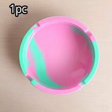 Outdoor Rubber Ash Tray - Multi-Color Small Ashtray For Outdoor Patio, Temperature Resistant Ash Tray - Flexible And Easy To Clean Silicone Ashtray
