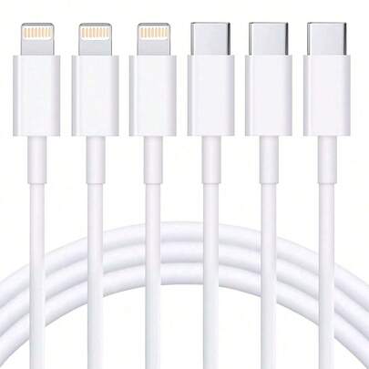 1-3pcs 3.3ft/6.6ft USB C To Lightning Fast Charging Cable Compatible With IPhone 14 13 12 11 XR 8 7, IPads