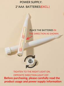 2/3/4件家居装饰棒LED仿真电子蜡烛灯，房间桌面装饰无烟蜡烛灯，节日装饰，派对装饰，婚礼装饰电子蜡烛灯，圣诞装饰蜡烛灯 - 黃光 - 查看 10