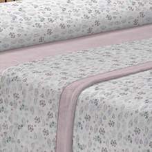 Winter Sheet Set, Flannel Pyrenees Fleece, Soft Microfiber/Extra Velvety Touch | Fits 90/105/135/150/180 Cm Beds | 25cm Depth, Elegant And Warm Printed Design, Thermal Pyrenees Sheet Set. Autumn/Winter Fleece Sheets For Single And Double Beds, 3 Pieces, Warm And Soft. Premium Microfiber, Soft Touch. - Hồng - Xem 2