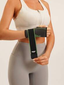 JINGBA SUPPORT 1件装男女通用透气针织护腕 - 配有可调节绑带，可在举重、骑行和其他运动中保护手部免受伤害 - 綠色 - 查看 10