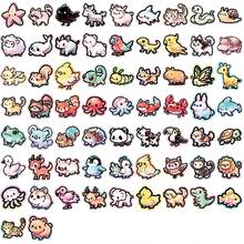 65pcs Animal Graffiti Stickers Octopus Puppy Fawn Animal Collection - Reusable Self-Adhesive Decals For Phones, Luggage, And Party Favors - Vibrant Mixed Colors, Perfect For Holiday Gifts & Creative Decor