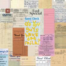 50pcs Vintage Bill Stickers Handbook Book Cell Phone Case Retro Style Diy Material Decorative Stickers,School Supplies,Back To School - Multicolor - View 1