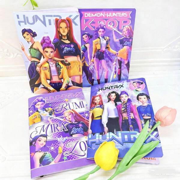 1 pezzo Quaderno formato A5 con gruppo musicale K-pop, articoli da cancelleria per studenti, riempitivi per calze di Natale, regali di Natale, decorazioni natalizie (stile casuale)