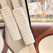 Cute Cartoon Car Seat Belt Shoulder Protection, Simple Plush Striped Car Anti Pinch Shoulder Cover, High-End And Comfortable Shoulder Protection, Multiple Styles To Choose From, Soft And Comfortable Fabric, Easy To Travel, Caring For Shoulders, Fitting Shoulder Curves, Reducing Pressure Marks, Hook And Loop Adhesive Design, Easy To Disassemble And Assemble. - Multicolor - View 15