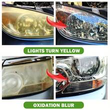 Automotive Headlight Restoration Kit For Oxidation, Yellowing, Scratches & Haziness - Multipurpose Polishing Compound For Tail Lights & Signal Lamps - Easy Application, Quick Results - Model: Fits All Vehicles - High-Quality Material