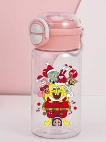 SPONGEBOB 1 pièce Tasse à eau de fête SPONGEBOB de Noël 650 ml/22,8 oz Bleu Rose Blanc avec interrupteur, paille et poignée portable Ne fuit pas beaucoup Accueil Glace Cadeau d'anniversaire Cadeau d'Halloween Cadeau de Thanksgiving Cadeau de Noël (Certaines pièces peuvent être aléatoires)