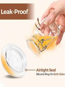 ComSaf 4-Ounce Glass Jars With LIDS, 12 Mini Sealed Glass Jar Sets, With 24 Labels And Pens, Spice Jars, Small Mason Jars, Square Cans With Sealed Steel Wire Clamping Devices, Labels, And Funnels For Jam, Honey, Kitchenware, Wedding Decorations, Etc - Multicolor - View 7