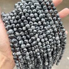 Hạt đá tròn tự nhiên 15 inch 4/6/8/10/12mm, bao gồm ngọc bích/mã não/ngọc lam/pha lê, thích hợp để làm đồ trang sức tự làm, vòng tay, vòng cổ, chữa bệnh luân xa - Nhiều màu - Xem 25