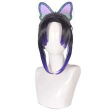 Anime Cosplay Wig, Long And Short Synthetic Hair, Suitable For Halloween Costume Parties, With Free Wig Cap - Màu tím ombre - Xem 1