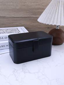 Double PU Large Capacity Earrings Jewelry Box Earrings Ring Multifunctional Jewelry Box Jewelry Storage Box , Makeup Room Décor - Multicolor - View 9