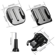 Helmet Adhesive Sticky Mounts Curved Attachment Flat Mount Compatible With For GoPro Hero 13 12 11 10 Max 9 8 7 6 5 4 Session For DJ Osmo Action Cameras - Multicolor - View 6