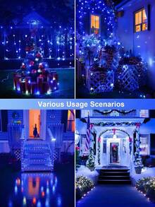 50/100/150/200/300 LED Solarne Dekoracyjne Lampki LED - 8 Trybów, IP65 Zewnętrzny Wodoodporny Sznur Świątecznych Lampek, Solarny Sznur Lampek LED z Miedzianym Drutem, Zewnętrzny Ogród, Dziedziniec, Choinka, Wesele, Kemping, Boże Narodzenie, Halloween, Zewnętrzny Sznur Lampek Solarnych (Ciepła Biel, Wielokolorowe, Białe, Czerwone, Różowe, Niebieskie)
