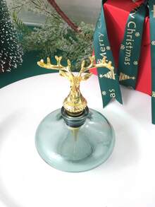 1pc,Bottle Stopper, Made Of Alloy Material, Christmas Theme Wine Cap, Reusable Kitchen Bottle Cap, Suitable For Ecorating Restaurant, Red Wine Stopper Fresh Keeping Wine Stopper - Multicolor - View 5