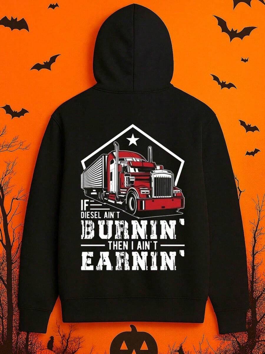 1pc Men'S Funny Buffalo Bill & Wyatt Earp Graphic Hooded Sweatshirt - Vintage Western Humor Design, Warm Lightweight Pullover For Casual & Outdoor Wear, All-Season Comfort, Durable Digital Print, ,Fall Hoodies,Men's Fall Clothes,Street Wear,Halloween,Mens Hoodies,Y2k Clothes,Jesus Hoodie,Thanksgiving Day,Nightmare Before Christmas,Christmas - Black - View 1