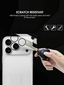 BOLLYMORE 2片装,兼容 17 Pro Max摄像头镜头,高清透明防刮保护膜,兼容 Air、17 Pro Max、16、16 Pro、16 Pro Max、15、14、13、12、11,9H硬度钢化玻璃,适用于日常、办公、居家等场景,防水防震防摔防刮。 - 黑色 - 查看 7