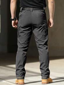 Pantalones tácticos compuestos para hombre X9, con bolsillos laterales con solapa y cierres con cremallera. - Gris - Ver 5