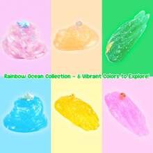 200ml Juguete de estrés en forma de cristal de estilo oceánico para apretar, juguete antiestrés para niños y niñas - Multicolor - Ver 3