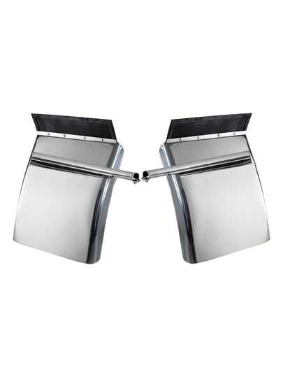 Par De Zoqueteras Lodera Acero Inoxidabl Tipo Universal