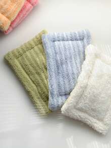 Plush Pet Bed Mat 8.2"*12", Soft, Thick, Warm, And Breathable Pad For Guinea Pigs, Hamsters, Hedgehogs, Squirrels, And Rabbits, Comfortable Nest Blanket For Small Animals,Machine-Washable Cage Mat, Perfect For Travel And Portable Use.