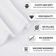 Personalized Christmas Elements, Gnomes And Snowflakes Pattern Flannel Blanket - Soft, Lightweight, Warm, Suitable For Sofa, Bed, Travel, Camping, Customizable Name Or Text, Available In Various Sizes, Portable, Digital Printing, Office Chair, Air Conditioning Cover Blanket Use. - Multicolor - View 8