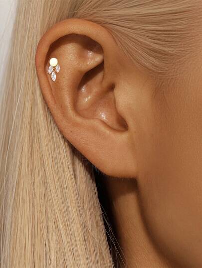 EleRunis 1PC 925 Sterling Silver Marquise DiY Accessories Piercings Earrings Chain Charm Fine Jewelry For Daily Wear Wedding Party Engagement Anniversary Valentine's Day