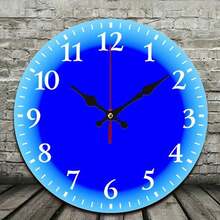 A Klein Blue Themed Wall Clock, A Silent Wall Clock With A Festive Atmosphere, With Easy-To-Read Numbers, Suitable Wall Decoration In Living Rooms, Gardens, Kitchens, Bedrooms And Offices, 10*10In - 10x10in - View 3