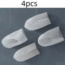 2pcs/Pair 0.98/1.77inch Multi-Layer Invisible Silicone Half Insole Cushion, Comfortable Breathable Height Increasing Insoles, Anti-Slip Heel Protective Inserts, Suitable For All Kinds Of Shoes To Increase Height And Protect Heels