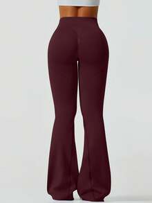 1pc High Waist Flare Elastic Ribbed Waist Belt, Slimming Design, Suitable For Dancing