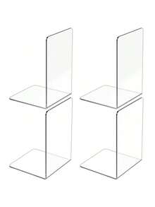 1/4/6 cái chặn sách bằng Acrylic, chặn sách trong suốt cho kệ, sắp xếp chặn sách trong suốt, giá đỡ sách trang trí, chặn sách cho văn phòng, trường học, sắp xếp máy tính để bàn, kệ sách, sách nặng, đĩa CD, tệp, trò chơi điện tử - Nhiều màu - Xem 11