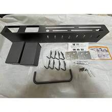 1pc Multifunctional Knife Holder Rack, Stainless Steel Knife Organizer Wall Mount, No Drilling Required, Kitchen Knife & Cutting Board Storage Rack Kitchen Items Kitchen Accessories Kitchen Tools