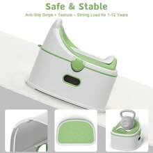 3-In-1 Toddler Potty Training Toilet Seat, Adjustable, Foldable Potty Chair Adapter With Ergonomic Design And Space-Saving Structure For Kids, Boys And Girls - Green - View 6