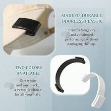 Hat Brim Bender Tool, Easy Hat Bill Shaper For Baseball Caps, Perfect Brim Curve Maintainer, Brim Shaper Holder With Self-Adhesive Hat Sizing Tape