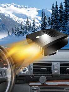 12V Fast Heating Car Heater And Defogger - Dual-Mode Portable Vehicle Heater With Quick Preheating, Compact Design, Car Plug Plug-In For Cars, Trucks, SUVs, RVs, Motorhomes - Ideal For Winter, Camping, Defogging - Easy Installation, Winter Driving, Sleek Design, Durable Build, Defrosting Tool, Rv Travelers, Car Accessories - Multicolor - View 3