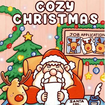 Giáng sinh ấm áp: Sách tô màu Cocoa dành cho người lớn và thanh thiếu niên, thiết kế siêu dễ thương, lý tưởng cho không gian thư giãn (tô màu thoải mái). Giải tỏa cảm xúc, giảm lo âu, quà tặng hoàn hảo cho ngày lễ và những dịp đặc biệt, quà tặng cho bé gái và bé trai, thanh thiếu niên, trẻ em, sách tô màu, bộ tranh vẽ, đồ dùng học tập và văn phòng, khổ A4 28*20cm, in hai mặt, giấy siêu dày