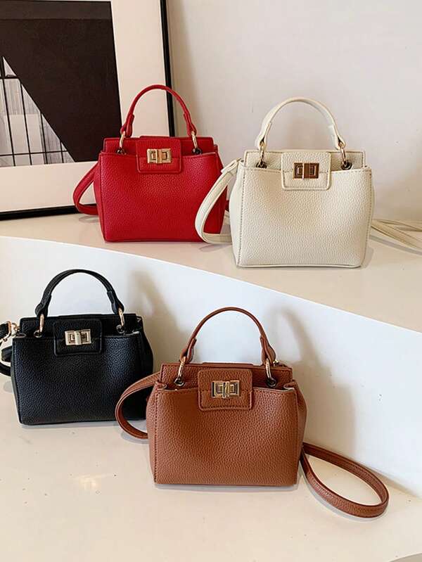 حقائب يد فاخرة من الجلد الأحمر مع حزام كتف قابل للتعديل وحرفية رائعة - مثالية للأناقة اليومية