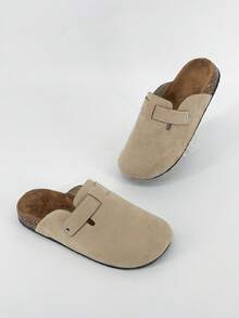 Fashionable Unisex Casual Sneakers, Versatile Couples Shoes Luxury Men's Flip Flops, Women's Flip Flops Men's/Women's Flat Sandals, Slippers, Platform Sandals - Khaki - View 7