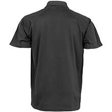 Spiro Impact Mens Performance Aircool Polo T-Shirt (Black) - 100% Polyester - (BC4115) - Black - View 2