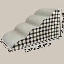 1 件宠物海绵楼梯坡道，适用于猫狗、老年犬，防滑可拆卸可清洗可爱宠物家具窗台攀爬架 - 彩色 - 查看 16