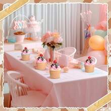 Jingmore Juego de 72 cuencos y cucharas reutilizables para helado con cucharas y tapas tazas de helado de plástico a granel tazas de Sundae de color caramelo para Sundae helado de yogurt fiesta - Amarillorosaazulverdemoradoynaranja - Ver 4