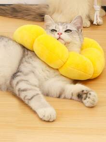 1pc Cat Collar Sunflower, Elizabeth, Collar Cat Sterilization Ring Anti Lick And Scratch Adjustable ,Cat Neck Ring Pet Dog Head Cover, Pet Supplies, Dog Neck Ring