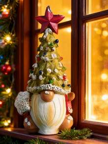 3 ornamenti creativi di Babbo Natale, decorazione per scene natalizie, adatti per soggiorni, camere da letto, ristoranti, cucine e altre occasioni, ornamenti da scrivania per regali di Natale, per aumentare l'atmosfera festiva. - Multicolore - Visualizzare 1