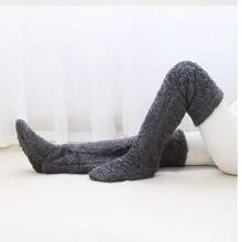 Elderly Knee Warmers, Warm Knee Pads For Cold Legs, Long Tube Leg Warmers For Knee Joint Protection, Thick Fleece Leg Warmers For Air-Conditioned Rooms And Sleeping