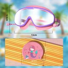 Gafas de Natación Juveniles, Antivaho 400, Lentes Grandes Ajustables para Niños y Adolescentes, Silicona Suave Impermeable, Para uso en interiores y exteriores - Rosa - Ver 10
