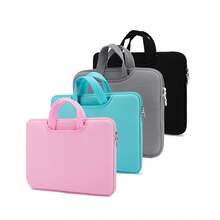 1 件纯色休闲笔记本电脑内胆包，适合 11.6/12.5/13.3/14/15.4/15.6/16/17 英寸笔记本电脑，兼容华为/苹果//惠普//神舟