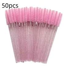100/70/50PCS Eyelash Brushes, Mascara Wands With Container, Bendable Disposable Eyebrow Spoolies, Lash Brush For Lash Extensions, Eyebrow Spoolie, Castor Oil Brushes (Not All Sku Are In Bottle) (Multiple Colors Available)