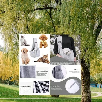 Dog Carriers Sling For Small Dogs – Puppy Carrier Sling For 0-7kg Pets, Carrying Bag For Travel, Hands-Free Daily Walk & Outdoor Activities