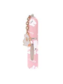 1pc 5ML Perfume Refillable Bottle With Pendant, Convenient Portable Mini Sample, Travel Size Bottom Spray Bottle With Printed Design - Multicolor - View 12