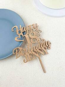 Personalized Name And Age Cake Topper Custom Happy 50th Birthday Cake Topper Anniversary, Fabulous 50, 30th 40th 60th 70th 80th Cake Topper